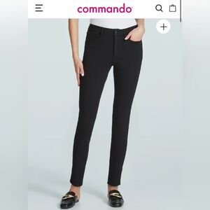 NWT Commando Do It All Skinny High Rise Jean S Small Leggings Black